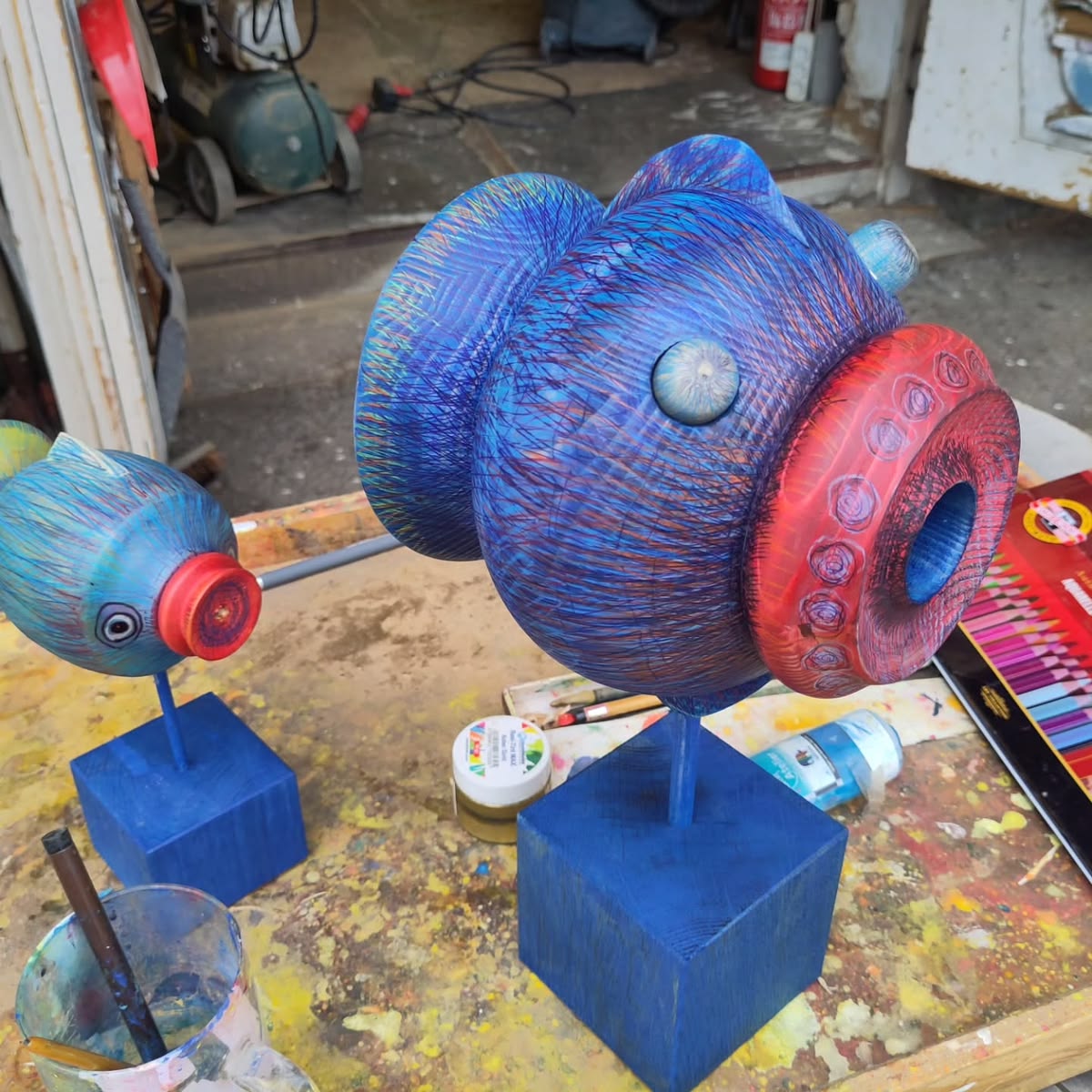 Holzskulptur FISCHE – Individuelle Anfertigung – Auf Anfrage - Image 2